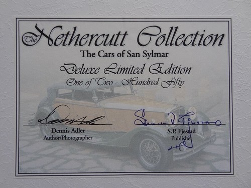 Nethercutt Collection - Cars of San Sylmar DELUXE Ltd Ed Signed Box Set Book - Picture 3 of 4