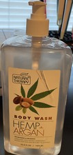 1 Bottle Natural Therapy 33.8 Oz Hemp  Argan Nourishing Relaxing Body Wash