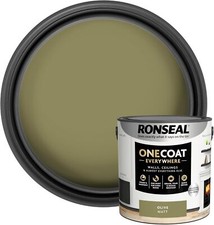 Ronseal One Coat Evrywhere Matt Paint 2.5L All 21 Colours Available