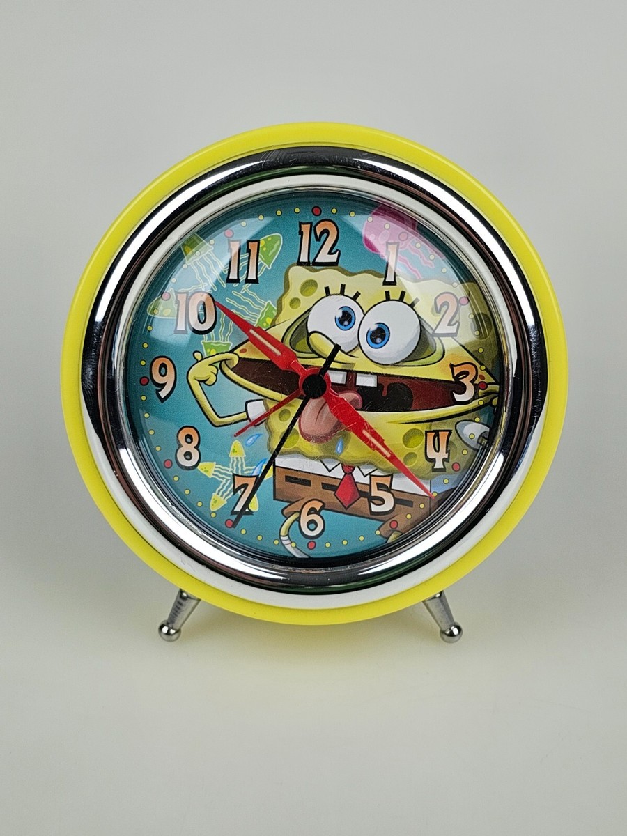 SpongeBob SquarePants Goofy Wacky Face 2010 Viacom Analog Alarm