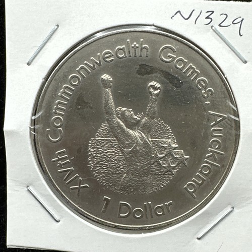 NEW ZEALAND 1989 COMMONWEALTH GAMES DOLLAR UNC (ARC5/N1329) - Foto 1 di 2