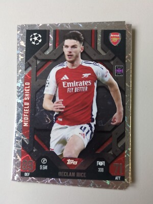 Topps Match Attax CL Extra 24/25 No. 308 Declan Rice Midfield Shield