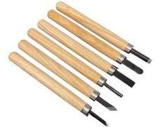 6pcs Wood Carving Knife Chisel Kit Woodworking Whittling Cutter Chip Hand Tool