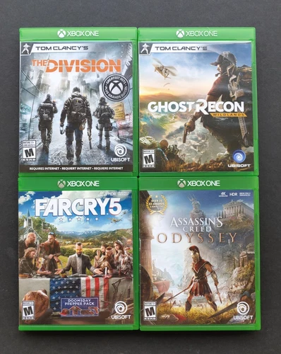 Xbox Games Lot Bundle Of 4 Tom Clancy The Division Ghost Recon Far Cry 5 & More