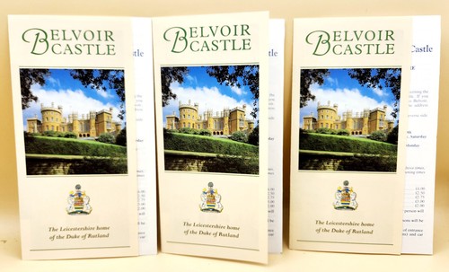 (LOT O F 3) Vintage 1994 Belvoir Castle Leicestershire Brochures and Inserts - 第 1/8 張圖片
