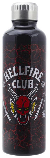 Stranger Things Hellfire Club Botella De Agua Metálica