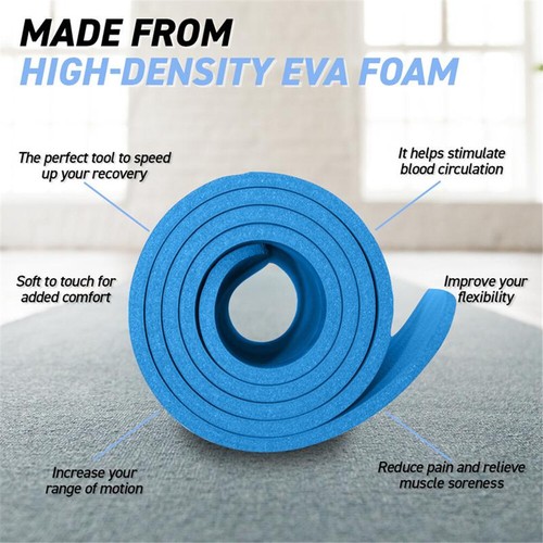 180x60cm Yoga Mat Pad EVA Nonslip Exercise Fitness Pilate Gym Durable Strap ECO - Picture 4 of 11