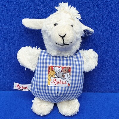 SIGIKID SCHAF LAMM STOFFTIER 18 CM KLECKS BLAU WEISS KUSCHELTIER SHEEP