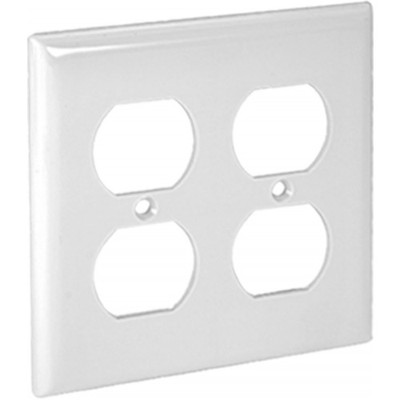 Orbit OPM82-I Midi 2-Gang Wall Plate Duplex IVORY (Qty of 10) *Shown in White