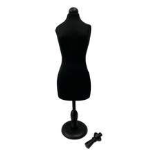 Interchangeable Black Mini Jersey Female Dress Form Mannequin Jewelry Display