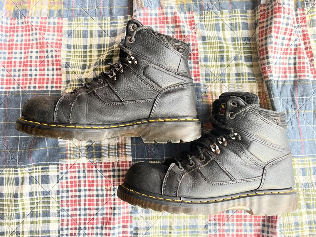 Dr. Martens Men's Industrial Steel Toe Black Work Boots SPT Dr. Martens Men's Industrial Steel Toe Black Work Boots SPT