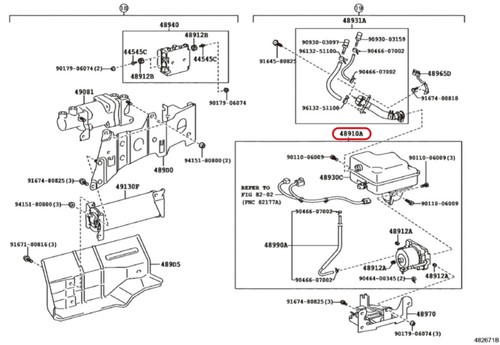 Toyota Genuine PUMP & MOTOR ASSY, HEIGHT CONTROL 48910-60032 OEM - Picture 3 of 13