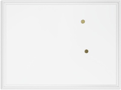 Farmhouse Magnetic Dry Erase Board, 40''x30'', White Wood Style Frame