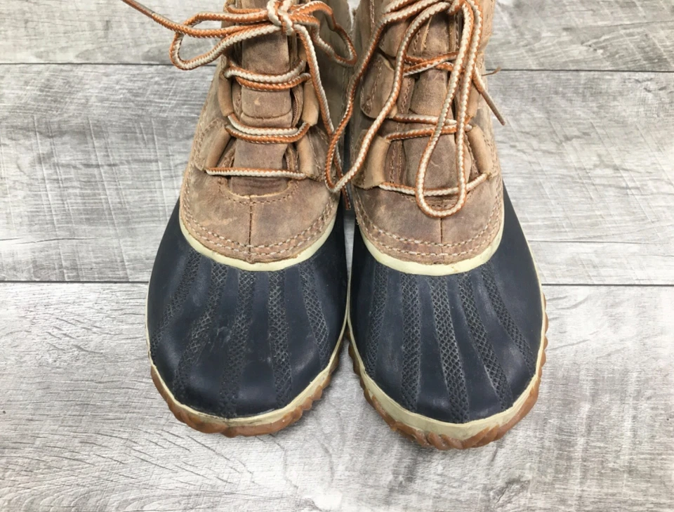 Sorel NL2133 Out N About Impermeable Nieve Lluvia Invierno Cuero Mujeres Botas Talla 8 Foto 4 de 4