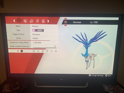 Xerneas Pokemon Schwert und Schild SHINY PERFECT IV 