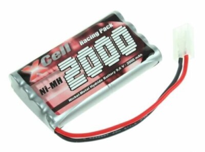 Akku RC Pack NiMH 9,6V 2000mAh Tamiya L4x2 XCell für RC-Modelle 127927