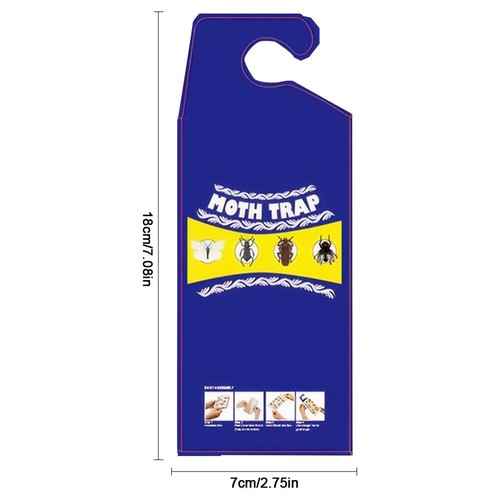 Pantry Moth Traps Sticky Glue Indian Meal Moth Traps Killer for Kitchen (Blue) - - Picture 9 of 10