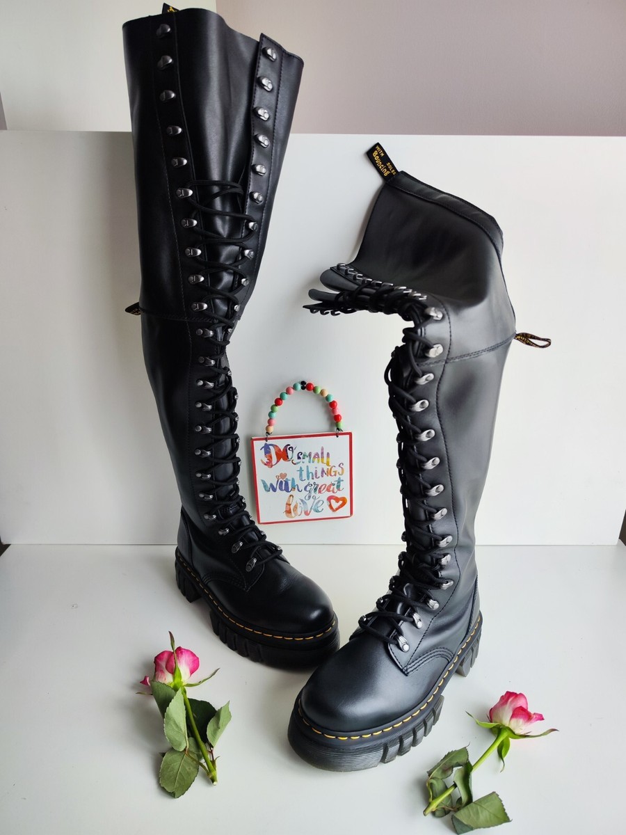 Dr Martens Audrick 22i XTRM platform black boots double quad sole