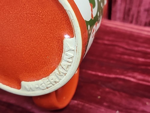 NOS Christmas Tree & White Geese Bows Coffee Mug Cup West Germany Waechtersbach - 第 9/10 張圖片
