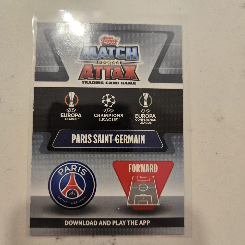 2021-22 Topps Match Attax UCL Hero Squad Messi Mbappe Neymar Jr Limited Edition - Image 2 of 2