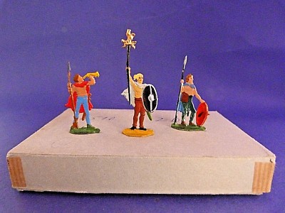 20 Figurines Guerriers Germains – Étain Peint – Teutoburger – 1:50 – Occasion