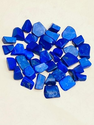40 Pieces Genuine Lapis Lazuli Rough Chips Royal Blue Natural Crystal Stone Z36
