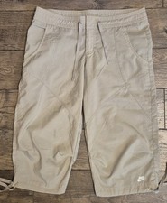 Vintage Nike Capri Pants Womens Sz Medium 8-10 Khaki Beige Outdoor Casual Hiking