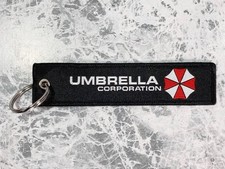 Resident Evil Umbrella Embroidery Strap Keychain Biohazard Collectible