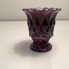 Vintage Imperial Challinor & Taylor Purple Slag Glass Toothpick Holder ca. 1850 — photo 5