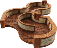 WarLock Tiles: Town  Village III - Curves