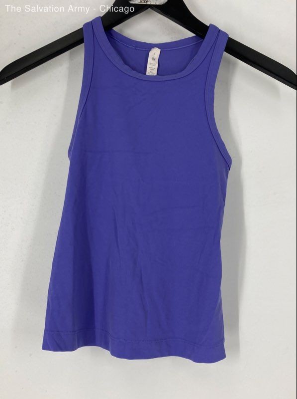 Lululemon Womens Purple Sleeveless Activewear Cropped Pullover Tank Top Size 2