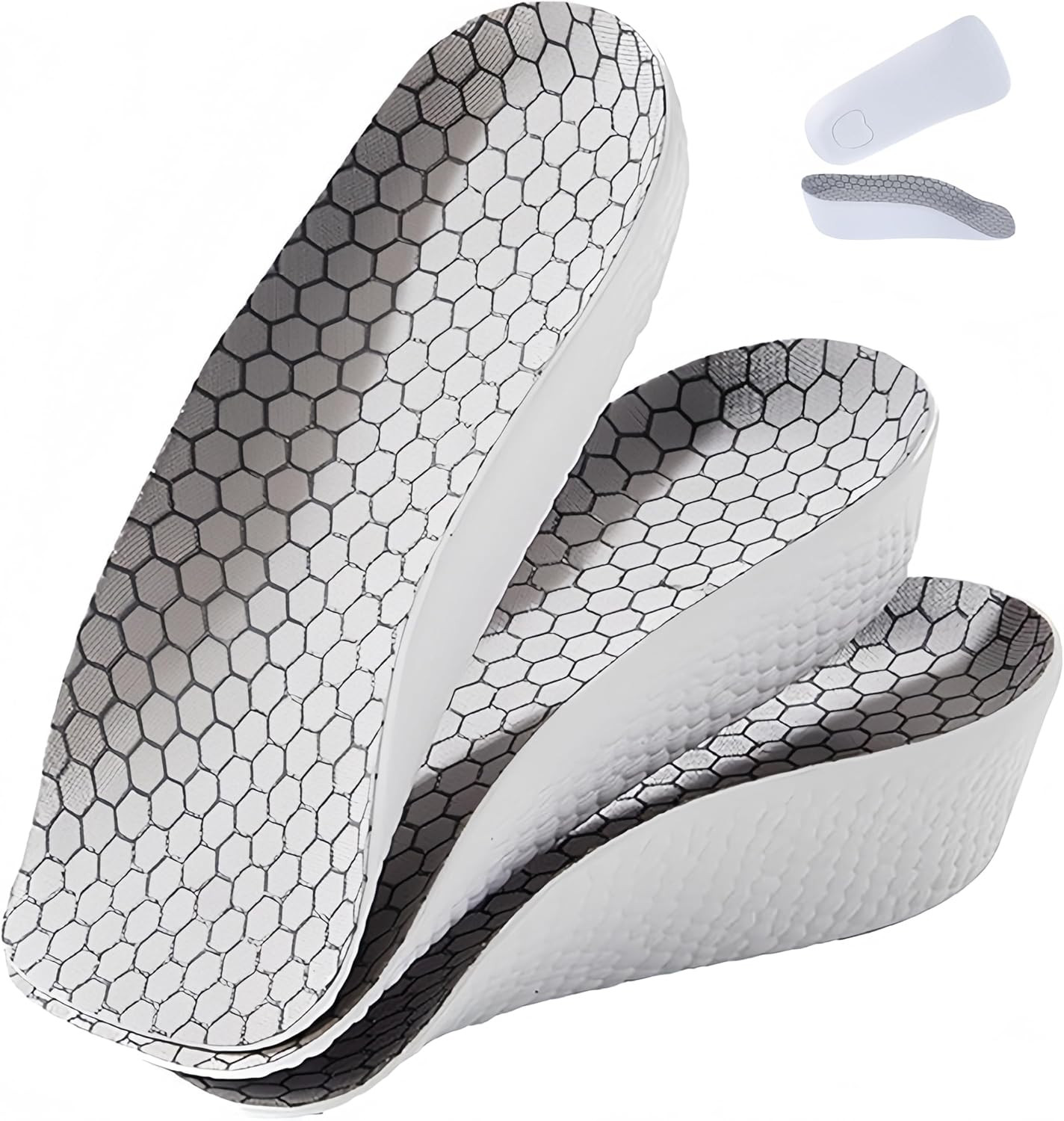 3 pares de plantillas que aumentan la altura, refuerzos de altura, elevadores de talón para zapatos, ortopedia