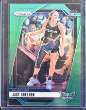 JACY SHELDON 2024 PANINI PRIZM #4 Green Prizm & Base Card Dallas Wings