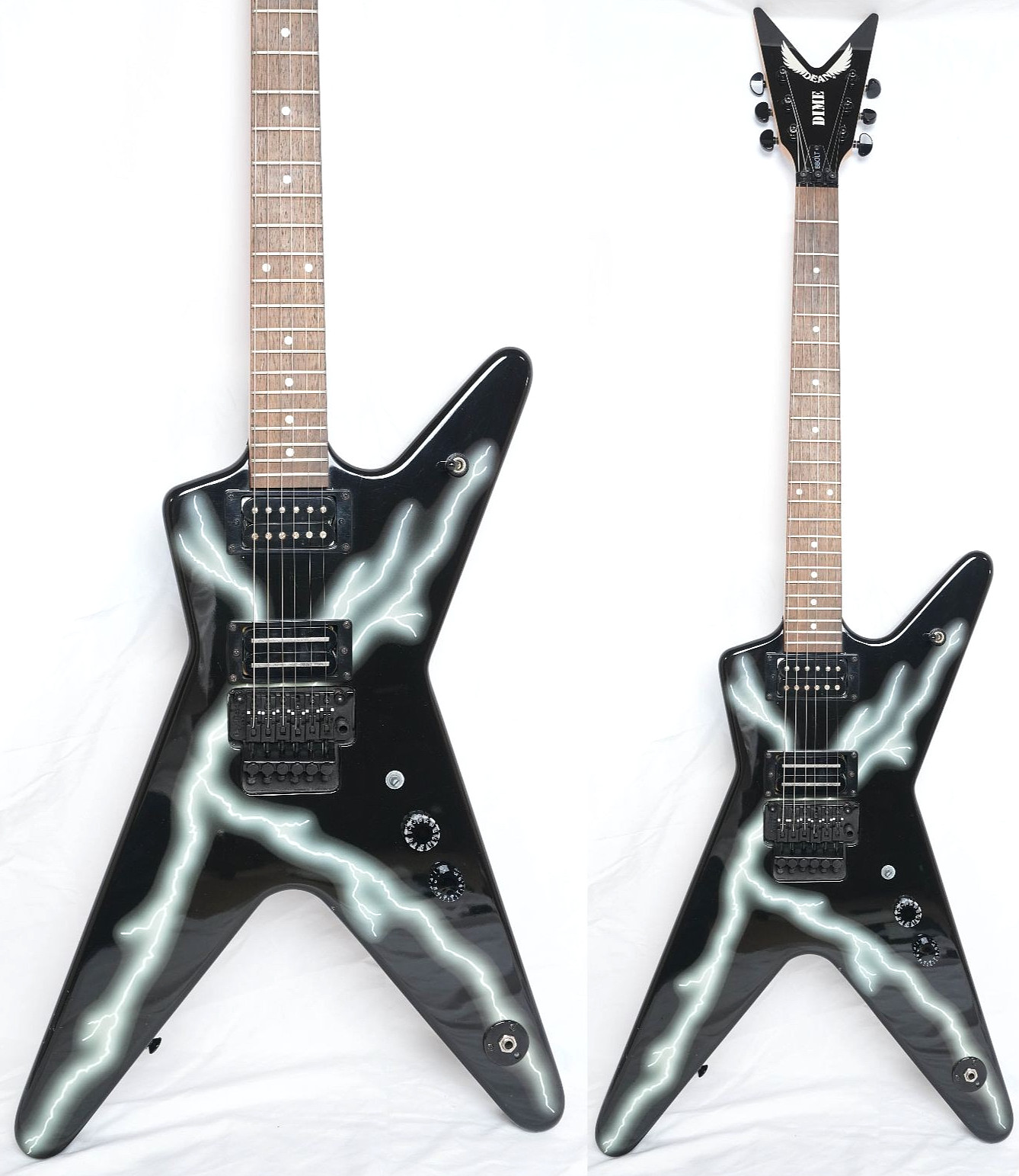 Dean Dime BBOLT Dimebag Darrell Lightning PANTERA DAMAGEPLAN Metal Rare Guitar