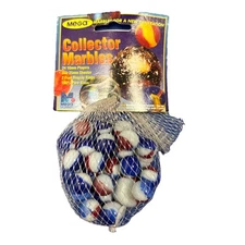 Gumballs Collector Series Net Bag Glass Mega Marbles Vacor 1 Shooter 24 Players