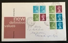GB 1977 50p Booklet Machin Definitives FDC PO Brand, Newcastle CDS (AA12)