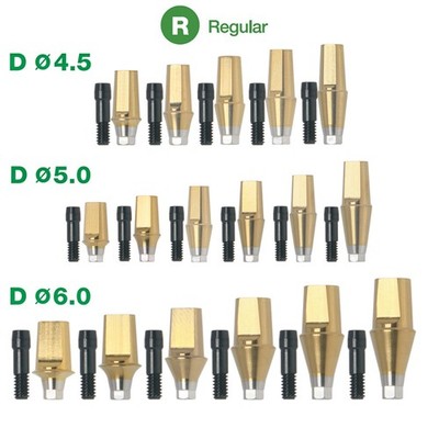 US Dental Titanium Hex Regular Straight Transfer Abutment Fit Osstem Hiossen TS