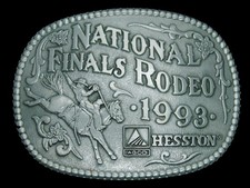 TD07158 NOS NFR 1993 NATIONAL FINALS RODEO HESSTON COLLECTOR BELT BUCKLE