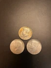 Lot of 3 – 1964 Kennedy Half Dollar Coins – 90% Silver - US Mint