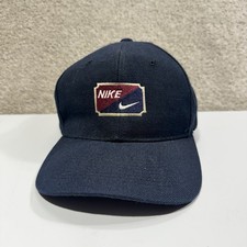 Vintage 90s Nike Swoosh Spelled Out SnapBack Wool Blend H- Kap Hat One Size