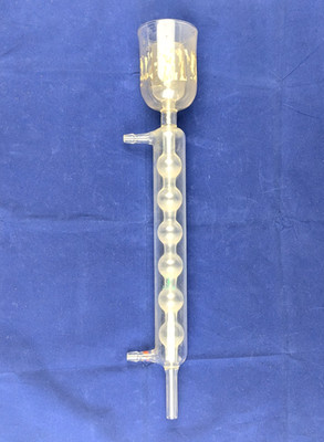 Laborkühler Allihnkühler  Kugelkühler Laborglas Wertheim 48 cm NS ca. 45/40