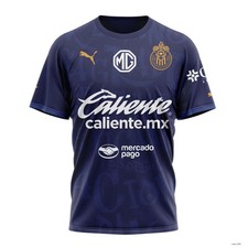 Personalized LIGA MX Chivas Guadalajara 2024-2025 Third Shirt 3D Mexico Soccer