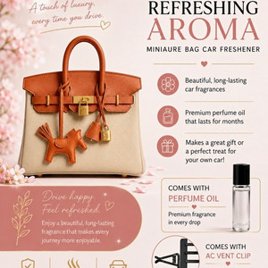 2 in 1- car accessory/ Long-Lasting Air Freshener Oil Bottle& Vent Clip included