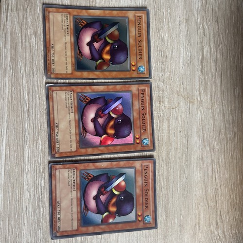 Vintage Yugioh. Penguin Soldier X3 Starter Deck Joey. 2003