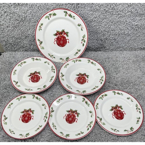 Weihnachtsgeschirr Christopher Radko Traditions Holiday Celebrations 6-teiliges Set