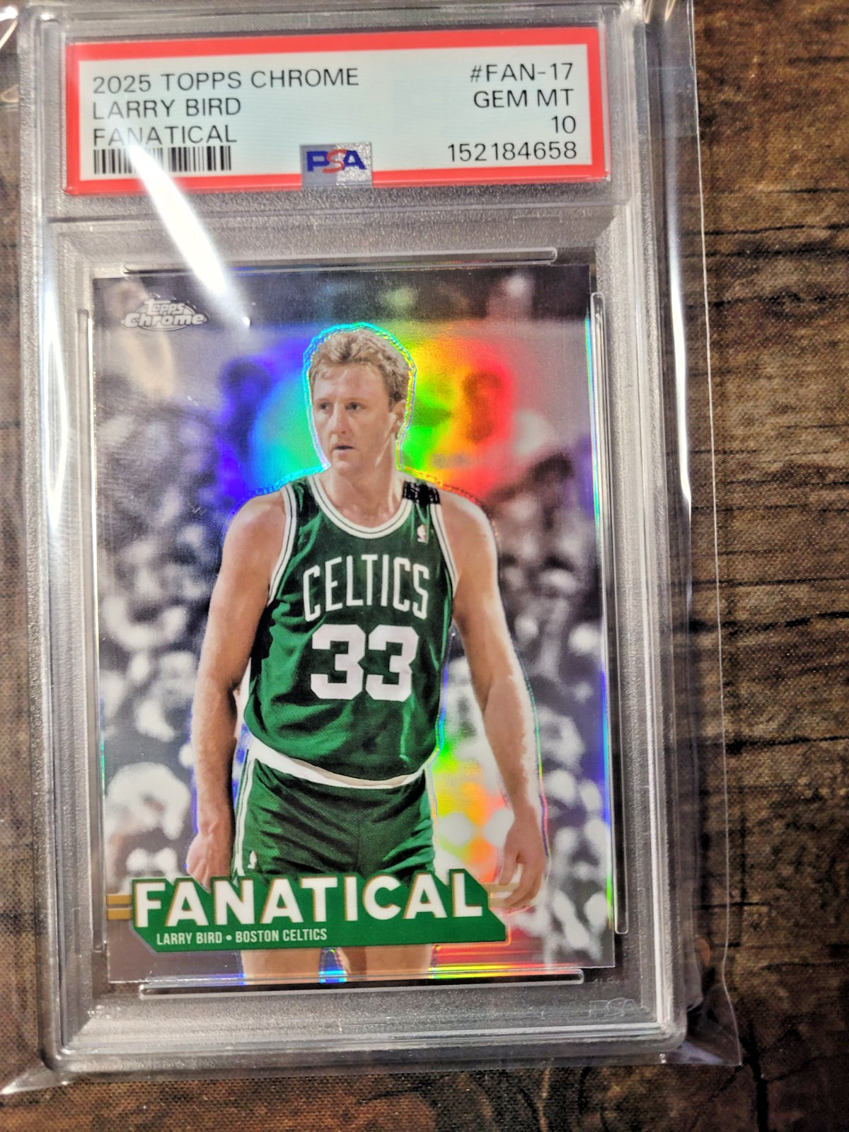 2025-26 Chrome Fanatical Larry Bird #FAN-17