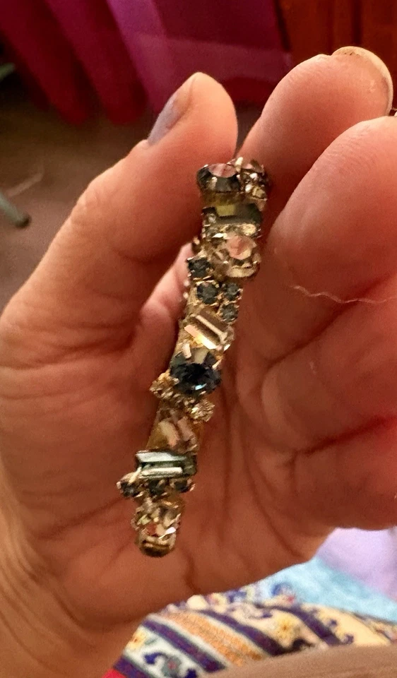 Brazalete Swarovski cristal blanco y azul Foto 3 de 4