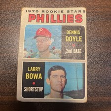 1970 TOPPS #539 LARRY BOWA / DENNY DOYLE PHILADELPHIA PHILLIES CARD