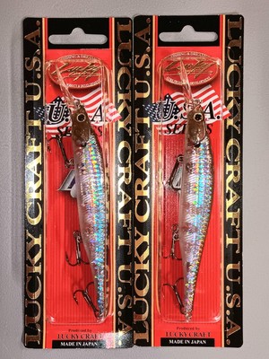 2 Lucky Craft U.S.A Series Lighting Pointer 110 Suspending 4&1/2''  1/2 oz. Zebra