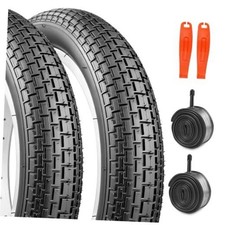 2 Pack 12/14/16/18/20/24/26 x 2.35 Bike Tire with Inner 2 Tires 2 Tubes 14X2.35